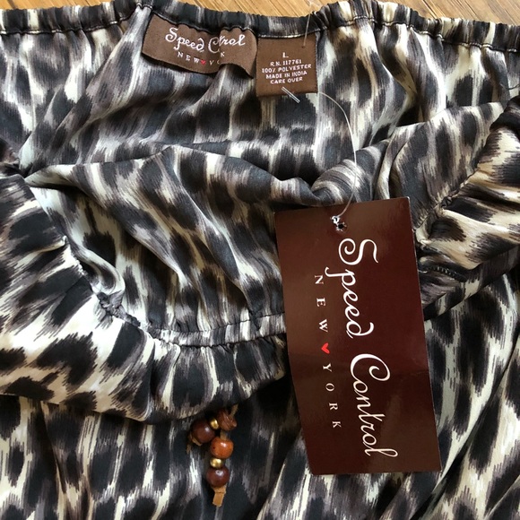 Speed Control Strapless Leopard Dress - Picture 5 of 6